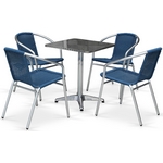 Комплект садовой мебели LFT-3199E-T3125-60x60 Blue 4Pcs (иск.ротанг) Комплект садовой мебели LFT-3199E-T3125-60x60 Blue 4Pcs (иск.ротанг)