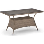 Плетеный стол из искусственного ротанга T198B-W56 Light Brown Плетеный стол из искусственного ротанга T198B-W56 Light Brown