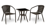 Комплект мебели Антиб T25-Y-137C2PCS-W51 (коричневый) Комплект мебели Антиб T25-Y-137C2PCS-W51 (коричневый)