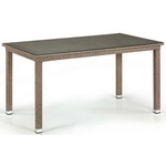 Плетеный стол из искусственного ротанга T256B-W56 Light Brown Плетеный стол из искусственного ротанга T256B-W56 Light Brown