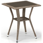 Плетеный стол из искусственного ротанга T25B-W56 Light Brown Плетеный стол из искусственного ротанга T25B-W56 Light Brown