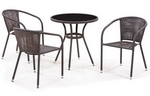 Комплект мебели Олбери T282ANS/Y-137B3PCS-W51 (коричневый) Комплект мебели Олбери T282ANS/Y-137B3PCS-W51 (коричневый)