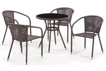 Комплект мебели Лион T282ANS/Y-137B4PCS-W51 (коричневый) Комплект мебели Лион T282ANS/Y-137B4PCS-W51 (коричневый)