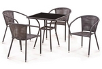 Комплект мебели Бонн T282BNS/Y-137B4PCS-W51 (коричневый) Комплект мебели Бонн T282BNS/Y-137B4PCS-W51 (коричневый)