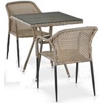 Комплект мебели из иск. ротанга Мессина T282BNT-Y35G-W1289 Pale 2Pcs Комплект мебели из иск. ротанга Мессина T282BNT-Y35G-W1289 Pale 2Pcs