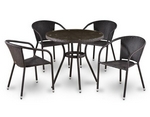 Комплект мебели Лигуре T283ANT/Y-137C4PCS-W51 (коричневый) Комплект мебели Лигуре T283ANT/Y-137C4PCS-W51 (коричневый)