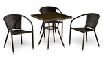 Комплект мебели Орхус T283BNT/Y-137C3PCS-W51 (коричневый) Комплект мебели Орхус T283BNT/Y-137C3PCS-W51 (коричневый)