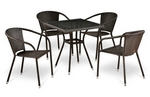 Комплект мебели Прела T283BNT/Y-137C4PCS-W2390 (коричневый) Комплект мебели Прела T283BNT/Y-137C4PCS-W2390 (коричневый)