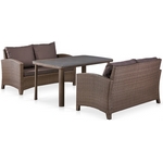Комплект мебели из иск. ротанга Ханья T51A-S58A-W773 Brown Комплект мебели из иск. ротанга Ханья T51A-S58A-W773 Brown