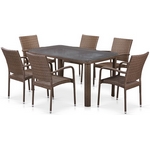 Комплект мебели из иск. ротанга Ираклион T51A-Y376-W773-150x85 Brown 6Pcs Комплект мебели из иск. ротанга Ираклион T51A-Y376-W773-150x85 Brown 6Pcs