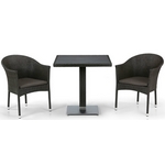 Комплект мебели Престон (T607D-Y350BW51-W53 Brown 2Pcs) иск.ротанг Комплект мебели Престон (T607D-Y350BW51-W53 Brown 2Pcs) иск.ротанг