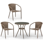 Комплект мебели из иск. ротанга Бертранд T282ANT-Y137C-W56 Light Brown 3Pcs Комплект мебели из иск. ротанга Бертранд T282ANT-Y137C-W56 Light Brown 3Pcs