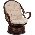 Кресло механическое из натурального ротанга Royal Rocker (коричневое) Кресло механическое из натурального ротанга Royal Rocker (коричневое)