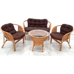 Набор мебели Best Багама New Wicker (03-10) коньячный Набор мебели Best Багама New Wicker (03-10) коньячный