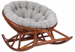 Кресло-качалка Papasan ROCKER CHAIR с подушкой (из натурального ротанга) на полозьях Кресло-качалка Papasan ROCKER CHAIR с подушкой (из натурального ротанга) на полозьях