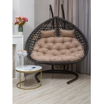 Подвесное кресло Fresco Grande 2XL (коричневое, подушка бежевая) Подвесное кресло Fresco Grande 2XL (коричневое, подушка бежевая)